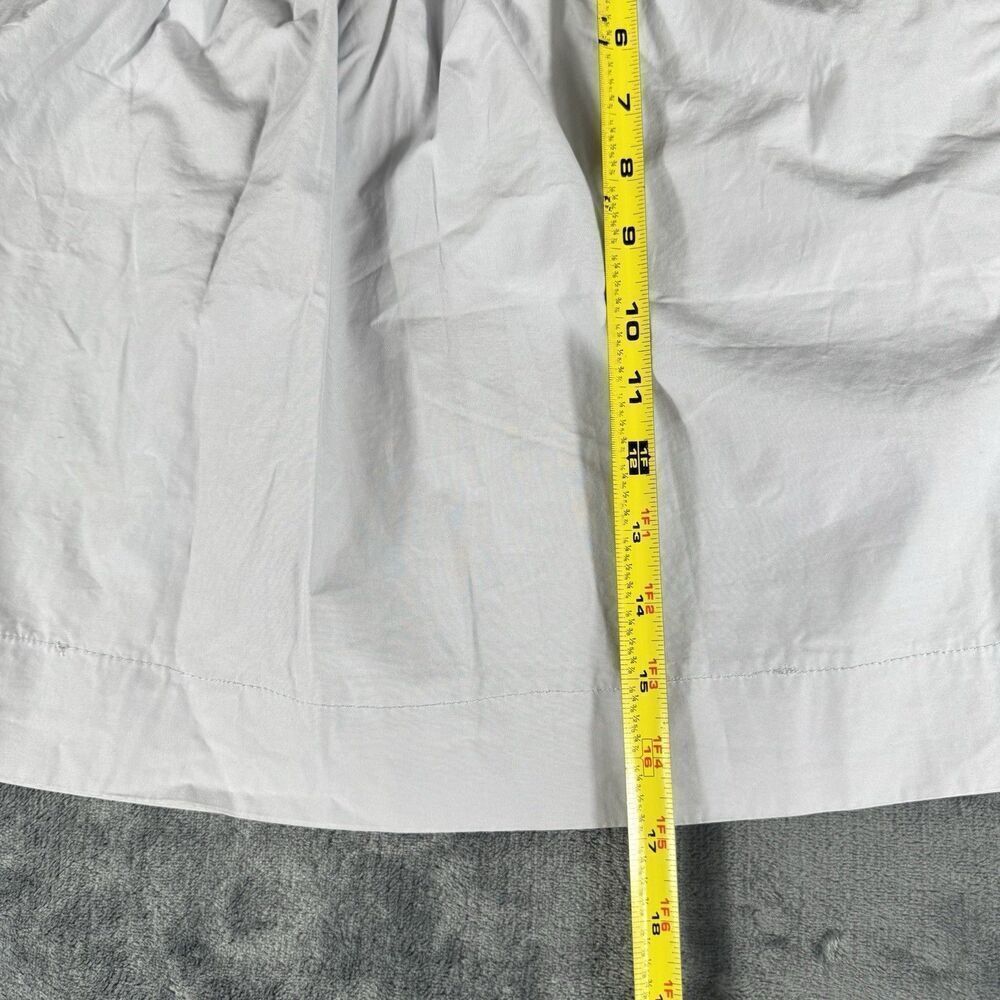 J. Crew Sz 12 Classic 100% Cotton Smocked Waist Mini Skirt With Pockets Gray - Picture 6 of 10